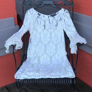 White lace Jessica Howard dress